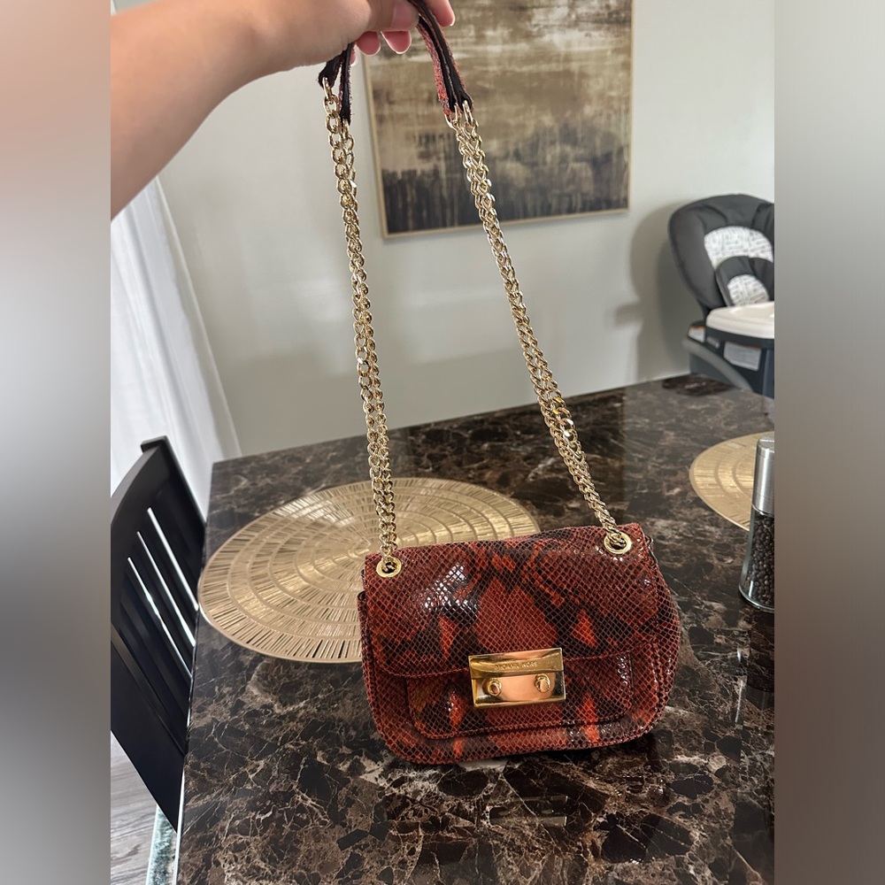 Michael Kors snake print shoulder bag/crossbody